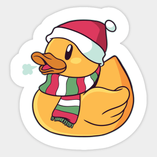 Christmas Duck Sticker